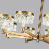 Люстра ODEON LIGHT FIVRE L-VISION ODL24 445 LED 48W 4000K 3336лм металл акрил, античная бронза 5032/48L