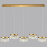 Люстра ODEON LIGHT FIVRE L-VISION ODL24 447 LED 30W 4000K 1954лм металл акрил, античная бронза 5032/30LA