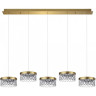 Люстра ODEON LIGHT FIVRE L-VISION ODL24 447 LED 30W 4000K 1954лм металл акрил, античная бронза 5032/30LA