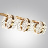 Люстра ODEON LIGHT MIRAGE L-VISION ODL24 453 LED 40W 4000K 2244лм металл акрил, античная бронза 5030/40L