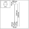 Подвесной светильник ODEON LIGHT GEMME 7114/4LC